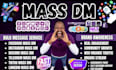 send facebook mass dm instagram dms tiktok direct message telegram bulk
