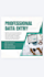 do professional data entry, web research and copy paste tasks