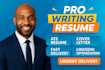 write modern resume ats, cover letter and link with free interview guide page