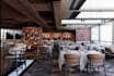 upscale 3d restaurant interior,cgi dining layout,cafe bar render, lobby lounge
