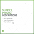 write SEO product descriptions for shopify