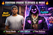 custom fivem clothes, peds, chains, masks