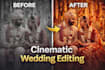 edit cinematic wedding and event highlight videos