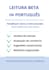 leitura beta e feedback detalhado