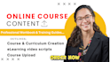create course slide workshop design, elearning video corporate training manual