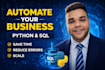 automate your business processes using python and sql