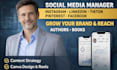 be your social media manager, linkedin, pinterest, instagram, tiktok manager