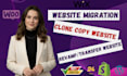 migrate wix to wordpress website, clone website shopify migration