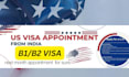 help you book US b1 b2 visa appointment from india