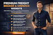build premium freight broker, dispatch website with CRM, load board integration