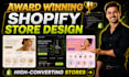 do shopify store design and website redesign for ecommerce website development