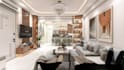 do modern 3d interior design with realistic rendering