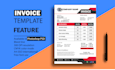 design professional invoice, receipt and fillable pdf template