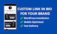 create a high converting custom link in bio page