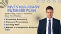 write an investor ready startup business plan for funding