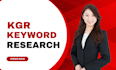 find low competition kgr keywords that rank