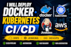 deploy your app using docker kubernetes and AWS