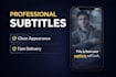 add professional subtitles to your video