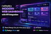build web dashboard with API integration