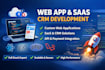 web app in react, next js, PHP laravel build CRM saas software, full stack dev