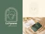 do elegant handmade feminine botanical line art logo design