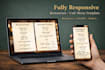 provide a clean and responsive restaurant website template built with pure HTML