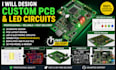 design custom pcb, led circuits, and embedded electronic hardware