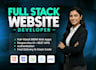 build fullstack website as a web developer, website development