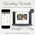 design editable wedding website in canva