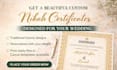 design a beautiful and customizable nikkah certificate