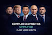 provide geopolitical research and scripts for your youtube or tiktok video