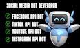 develop social media automation bot,tiktok bot, twitter x bot, instagram API bot