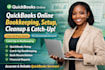 do quickbooks online bookkeeping setup, cleanup and catchup