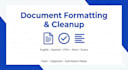 format, clean, and prepare your english or spanish documents