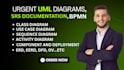 do uml diagram, srs document, use case, class diagram, bpmn, erd, dfd, sequence
