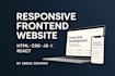 build a professional frontend UI with react, tailwind, and javascript