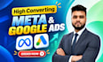 setup and manage google ads, meta ads, instagram and tiktok ads campaign