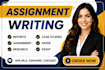 write english assignments, arabic assignments and reports