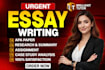 do urgent essay writing, research, case studies, assignments and proposals