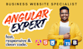 build modern, responsive angular website for business