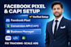 create or fix facebook business manager, ad account, pixel and capi setup