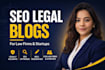 write SEO legal blog posts for law firms and startups