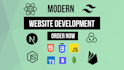 custom website development , frontend and backend developer