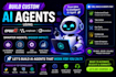 build custom ai agents using crewai, langgraph and autogen