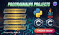 do c, cpp, java, python programming projects and game development