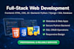 build full stack web application using python django and sql