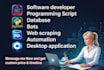 do c, cpp, java, python programming projects and game development