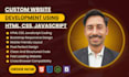do custom website development using HTML CSS javascript and bootstrap