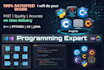 do java, cpp, c sharp and python programming projects, task with sql, oop, dsa