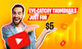 design eye catchy viral and trending youtube thumbnails